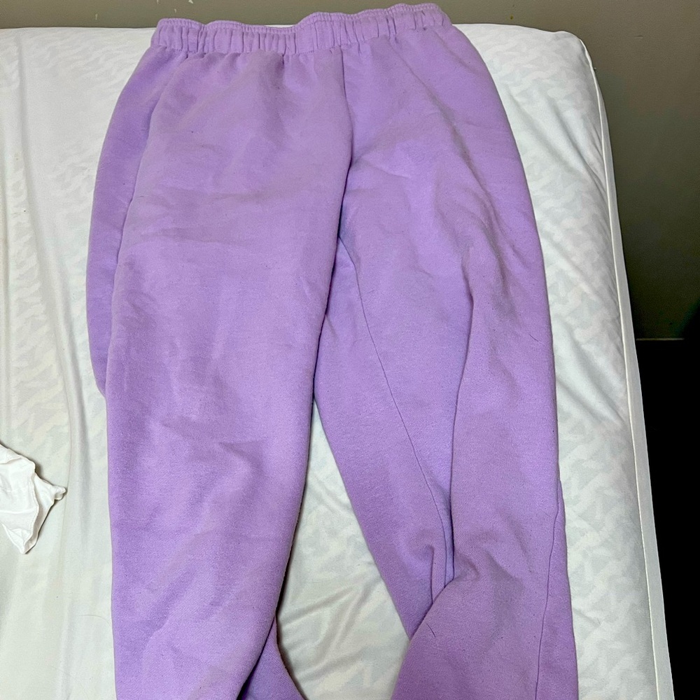 purple joggers!